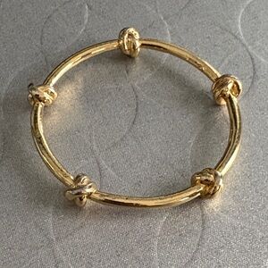 RALPH LAUREN Nautical Knot Bangle Bracelet in Gold Colour